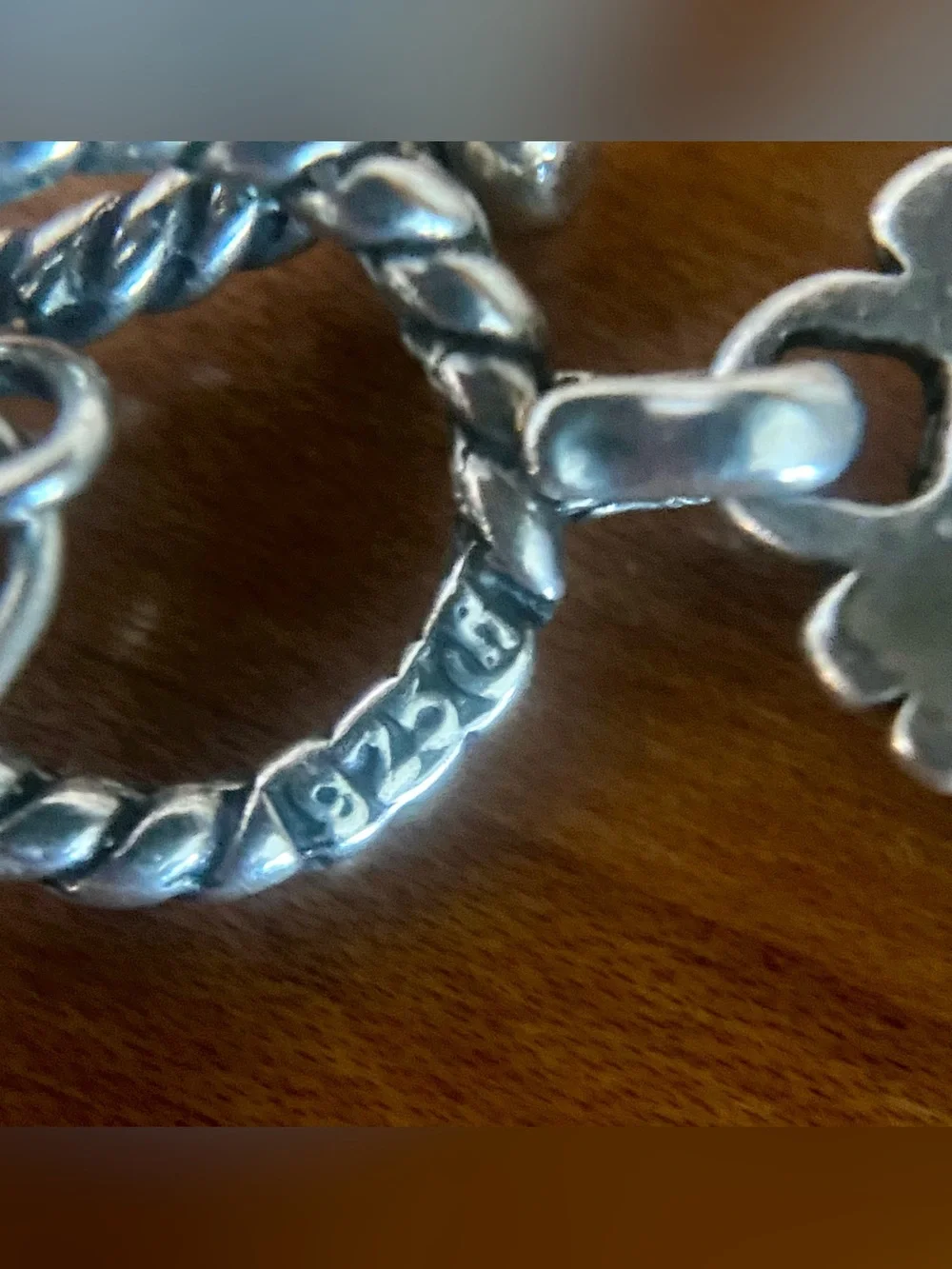 Carolyn Pollack Sterling Silver MOP Turquoise Purity Promise Bracelet size 7”